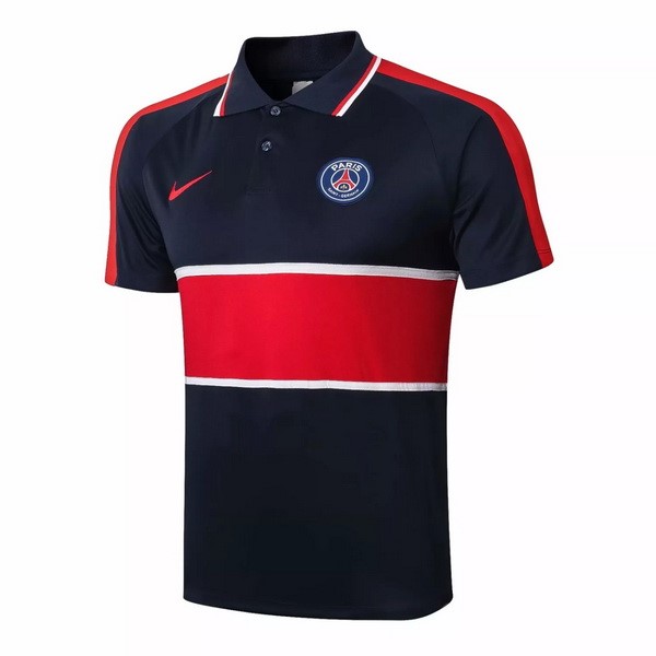 Polo Paris Saint Germain 2020-21 Schwarz Rote Weiß